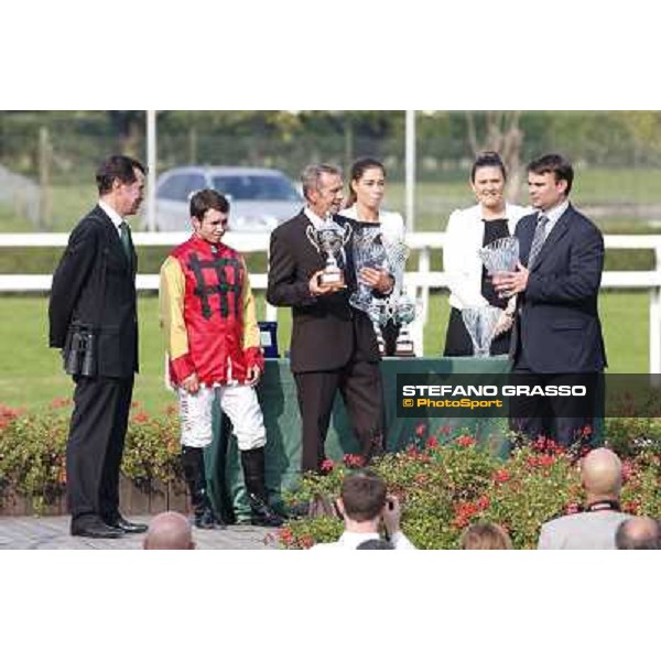 Prize giving ceremony of Premio Coolmore Milano-San Siro Racecourse,28th sept.2014 ph.Stefano Grasso/Trenno srl