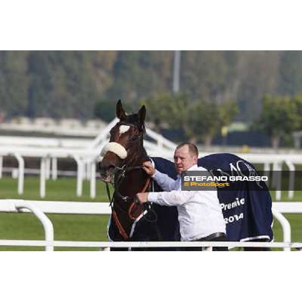 Mickael Barzalona - Sakamira - Premio Coolmore Milano-San Siro Racecourse,28th sept.2014 ph.Stefano Grasso/Trenno srl