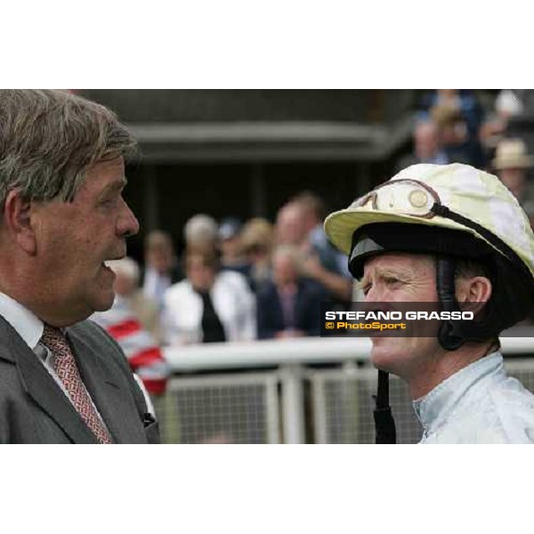 Sir Michael Stoute with Mick Kinane York, The Ebor Meeting - 16th august 2005 ph. Stefano Grasso