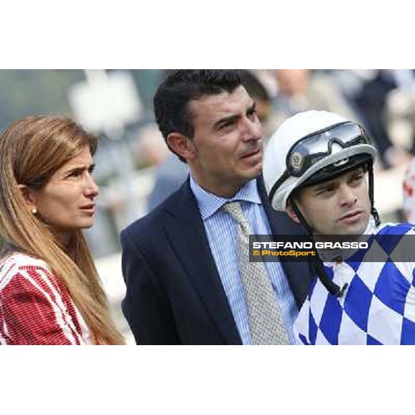 Umberto Rispoli, Endo Botti and Cristiana Brivio Sforza - Premio Marchese Ippolito Fassati Milano-San Siro Racecourse,28th sept.2014 ph.Stefano Grasso/Trenno srl