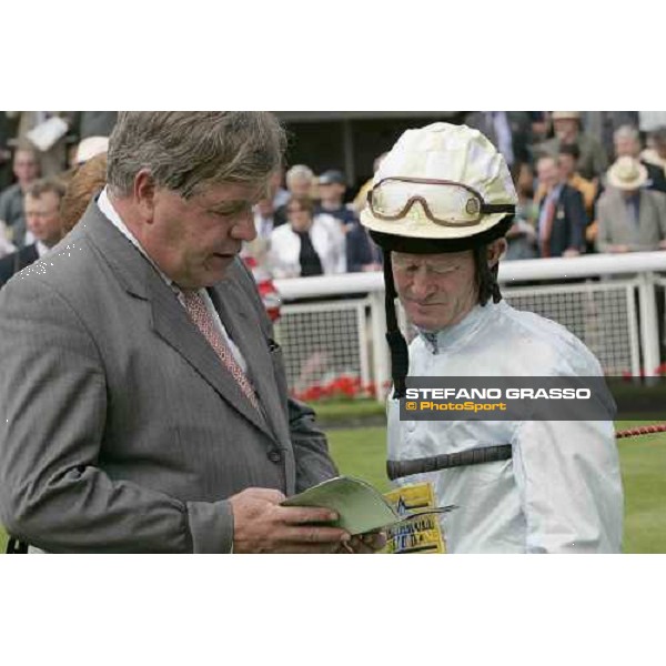 Sir Michael Stoute with Mick Kinane York, The Ebor Meeting - 16th august 2005 ph. Stefano Grasso