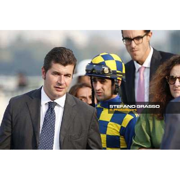 Stefano Botti and Fabio Branca - Premio Sergio Cumani Milano-San Siro Racecourse,28th sept.2014 ph.Stefano Grasso/Trenno srl