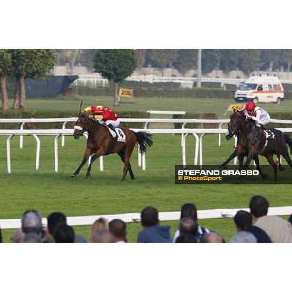Thierry Thulliez - Ming Zhi Cosmos - Premio Sergio Cumani Milano-San Siro Racecourse,28th sept.2014 ph.Stefano Grasso/Trenno srl