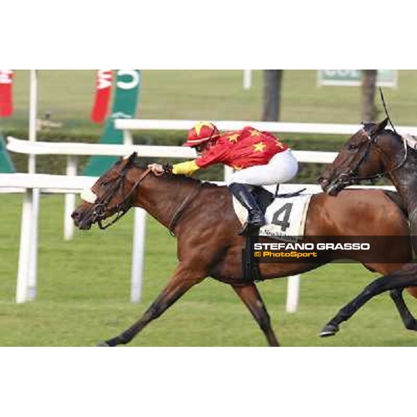 Thierry Thulliez - Ming Zhi Cosmos - Premio Sergio Cumani Milano-San Siro Racecourse,28th sept.2014 ph.Stefano Grasso/Trenno srl