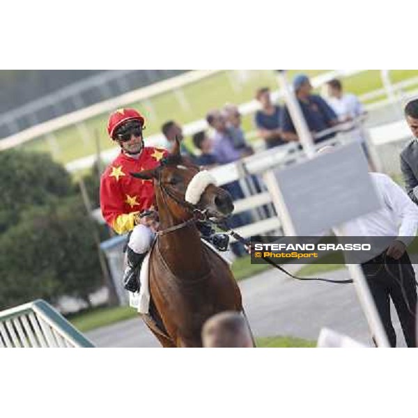 Thierry Thulliez - Ming Zhi Cosmos - Premio Sergio Cumani Milano-San Siro Racecourse,28th sept.2014 ph.Stefano Grasso/Trenno srl