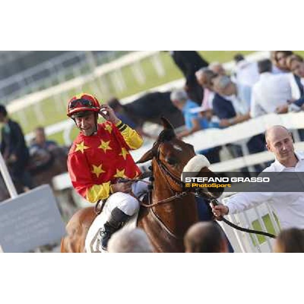 Thierry Thulliez - Ming Zhi Cosmos - Premio Sergio Cumani Milano-San Siro Racecourse,28th sept.2014 ph.Stefano Grasso/Trenno srl