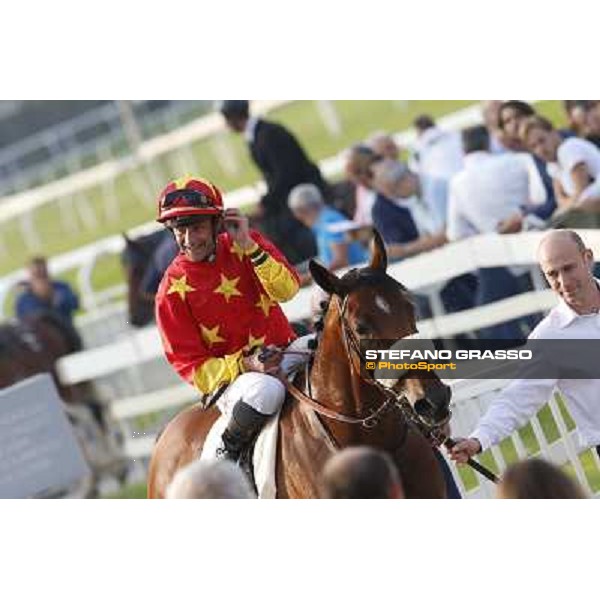 Thierry Thulliez - Ming Zhi Cosmos - Premio Sergio Cumani Milano-San Siro Racecourse,28th sept.2014 ph.Stefano Grasso/Trenno srl