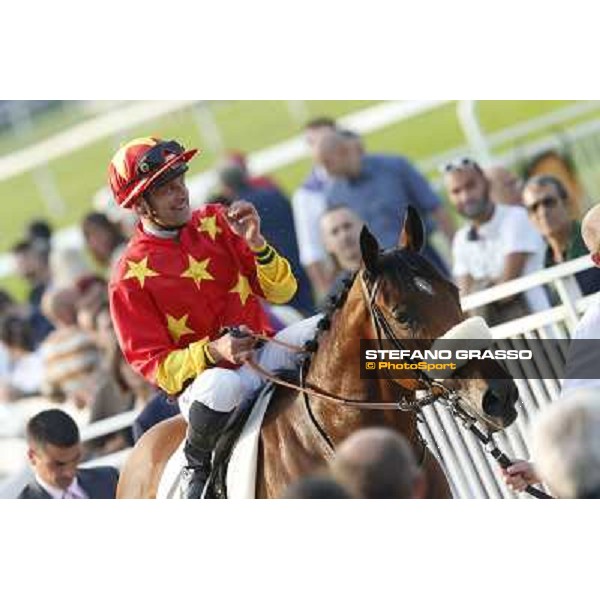 Thierry Thulliez - Ming Zhi Cosmos - Premio Sergio Cumani Milano-San Siro Racecourse,28th sept.2014 ph.Stefano Grasso/Trenno srl