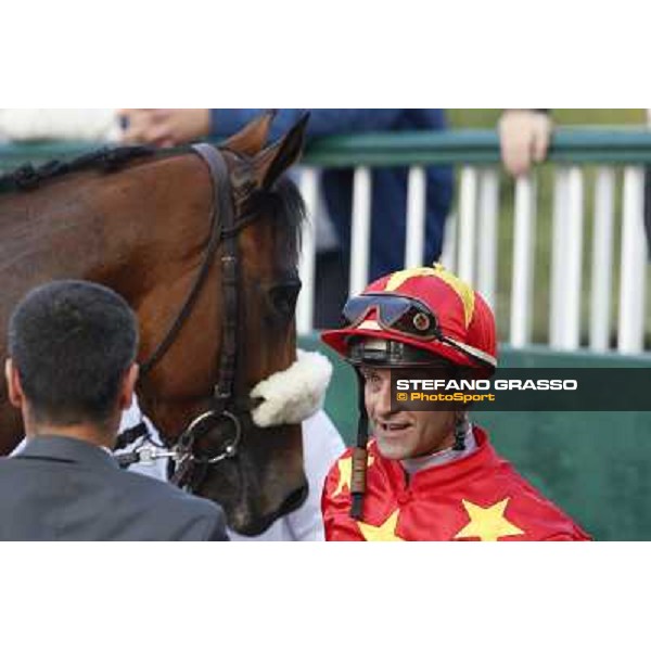 Thierry Thulliez - Ming Zhi Cosmos - Premio Sergio Cumani Milano-San Siro Racecourse,28th sept.2014 ph.Stefano Grasso/Trenno srl
