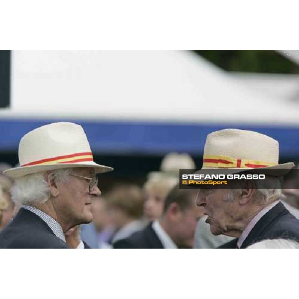two members of MCC (Marylebone Cricket Club) at The Juddmonte International Stakes York, The Ebor Meeting - 16th august 2005 ph. Stefano Grasso