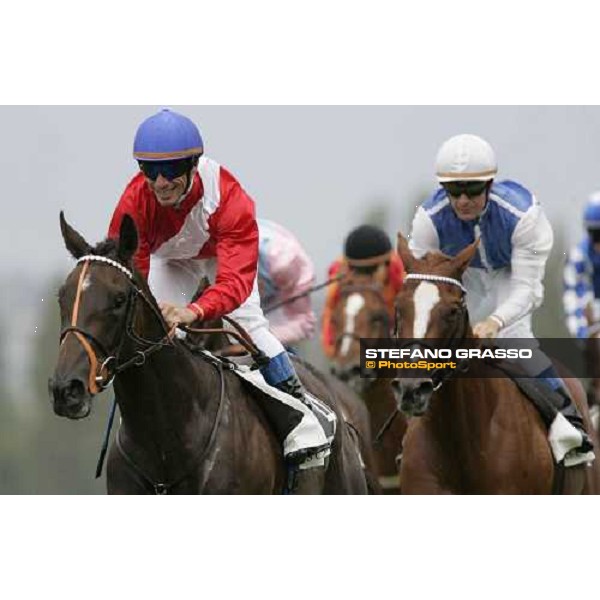 JB Eyquem on Confidential Lady wins the Prix du Calvados - Haras des Capucines Deauville, 20th august 2005 ph. Stefano Grasso