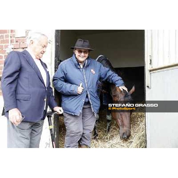 a morning with Treve,Criquette and Alec Head Chantilly,6th oct.2014 ph.Stefano Grasso
