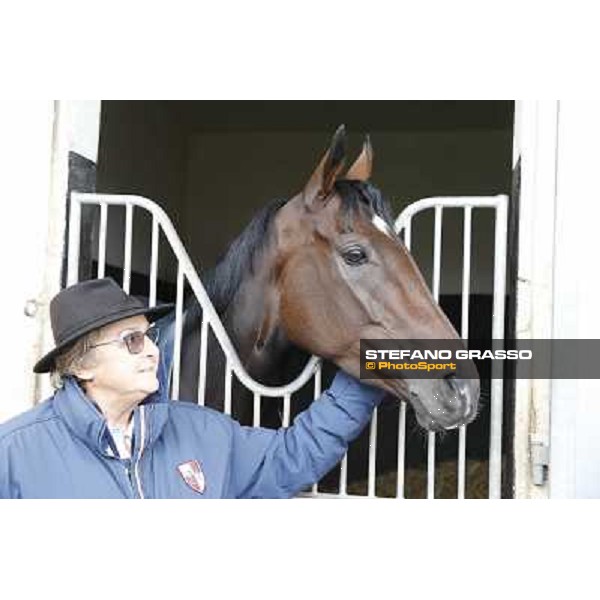 a morning with Treve,Criquette and Alec Head Chantilly,6th oct.2014 ph.Stefano Grasso
