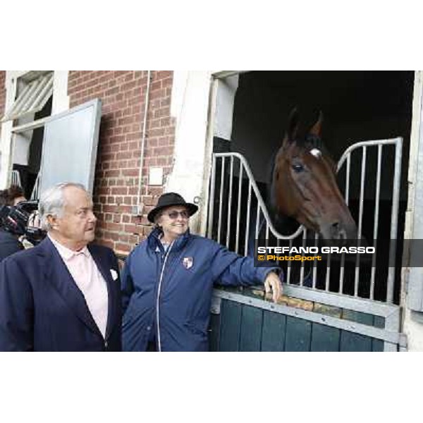 a morning with Treve,Criquette and Alec Head Chantilly,6th oct.2014 ph.Stefano Grasso