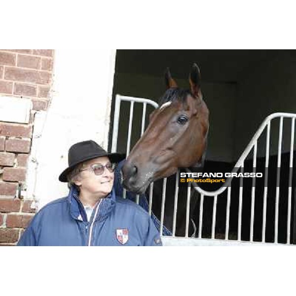 a morning with Treve,Criquette and Alec Head Chantilly,6th oct.2014 ph.Stefano Grasso