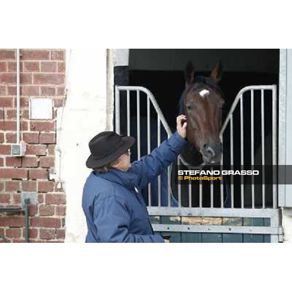 a morning with Treve,Criquette and Alec Head Chantilly,6th oct.2014 ph.Stefano Grasso