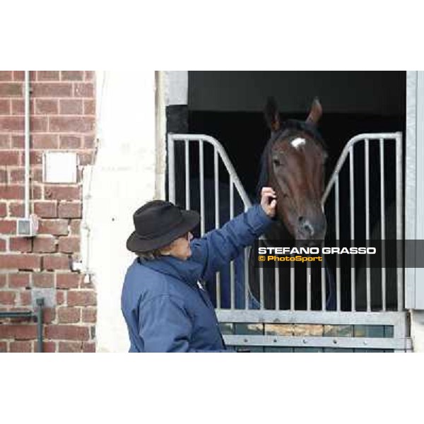 a morning with Treve,Criquette and Alec Head Chantilly,6th oct.2014 ph.Stefano Grasso