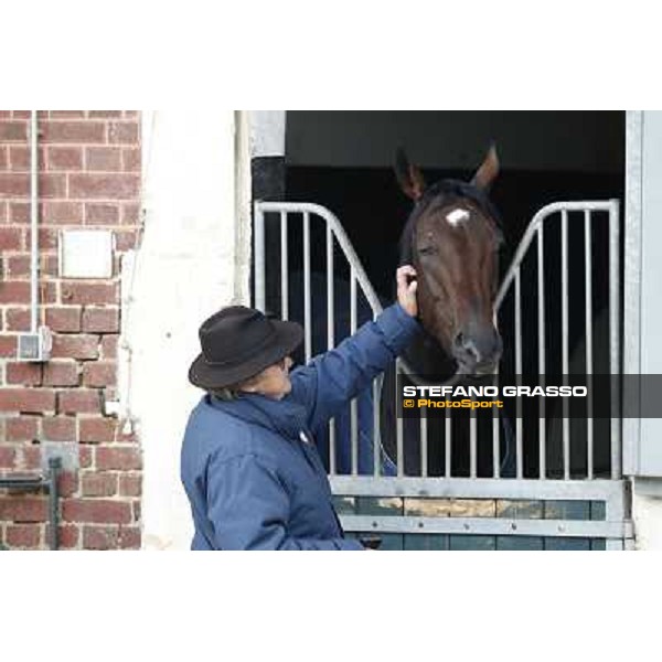 a morning with Treve,Criquette and Alec Head Chantilly,6th oct.2014 ph.Stefano Grasso