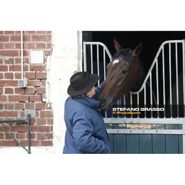 a morning with Treve,Criquette and Alec Head Chantilly,6th oct.2014 ph.Stefano Grasso