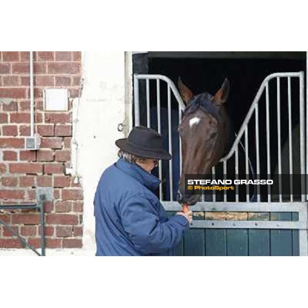 a morning with Treve,Criquette and Alec Head Chantilly,6th oct.2014 ph.Stefano Grasso