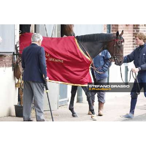a morning with Treve,Criquette and Alec Head Chantilly,6th oct.2014 ph.Stefano Grasso