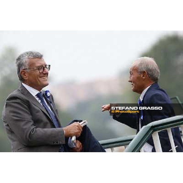 Gran Criterium - Francesco Ruffo della Scaletta and Gianfranco Dettori Milan, San Siro racecourse,12 ottobre 2014 photo Stefano Grasso/Trenno srl