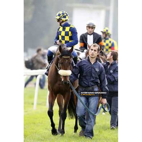 Gran Criterium - Umberto Rispoli on Farinacci Milan, San Siro racecourse,12 ottobre 2014 photo Stefano Grasso/Trenno srl