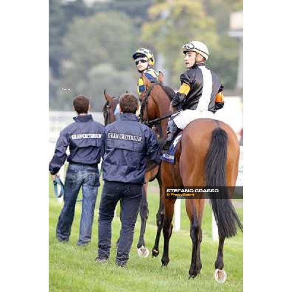 Gran Criterium - Dario Vargiu on Ginwar Milan, San Siro racecourse,12 ottobre 2014 photo Stefano Grasso/Trenno srl