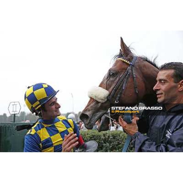 Fabio Branca and Hero Look winners of the Gran Criterium Milan, San Siro racecourse,12 ottobre 2014 photo Stefano Grasso/Trenno srl