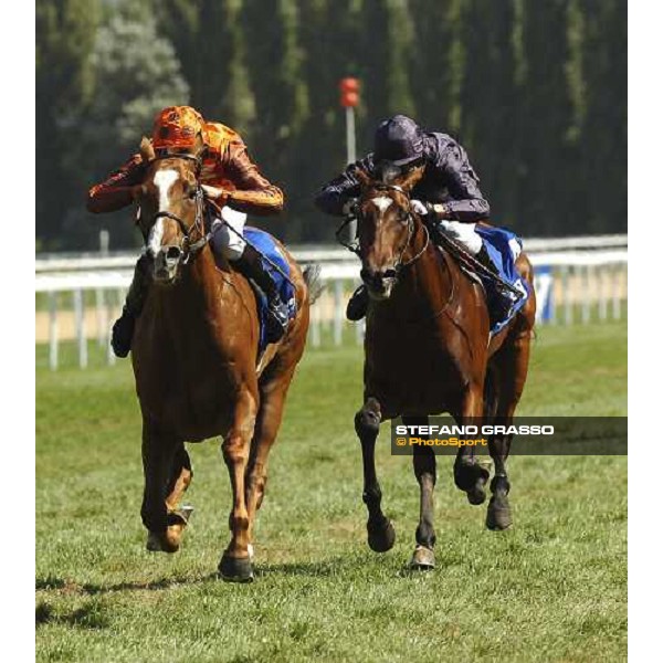 Ted Durcan on Silca\'s Sister wins Prix Morny beating Ivan Denisovich Deauville, 21st august 2005 ph. Stefano Grasso