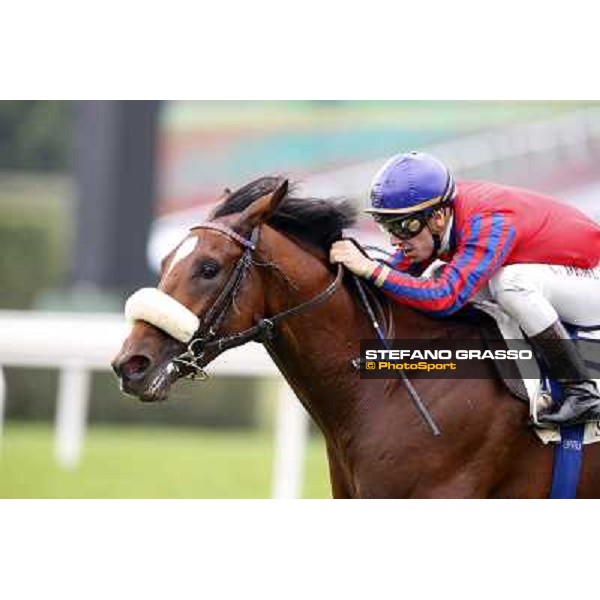 Cristian Demuro on Altroquando wins the Premio Città di Nioceto Milan, San Siro racecourse,12 ottobre 2014 photo Stefano Grasso/Trenno srl