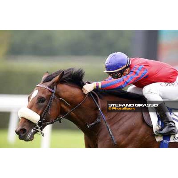 Cristian Demuro on Altroquando wins the Premio Città di Nioceto Milan, San Siro racecourse,12 ottobre 2014 photo Stefano Grasso/Trenno srl