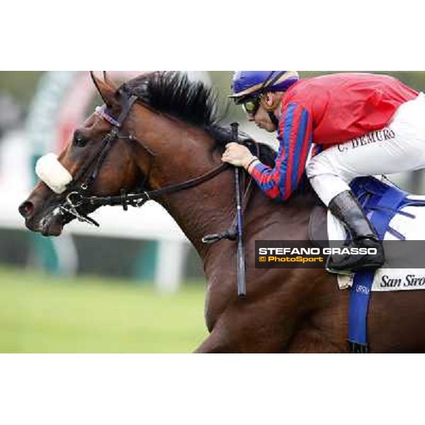 Cristian Demuro on Altroquando wins the Premio Città di Nioceto Milan, San Siro racecourse,12 ottobre 2014 photo Stefano Grasso/Trenno srl