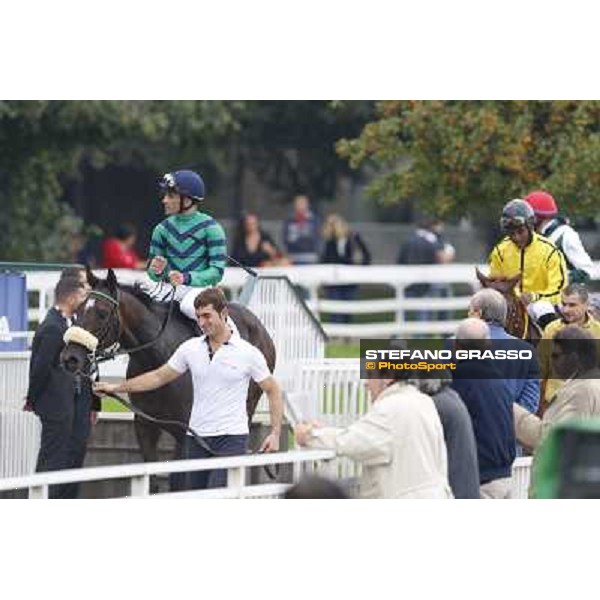 Dario Vargiu on Halling Spectrum Milan, San Siro racecourse,12 ottobre 2014 photo Stefano Grasso/Trenno srl