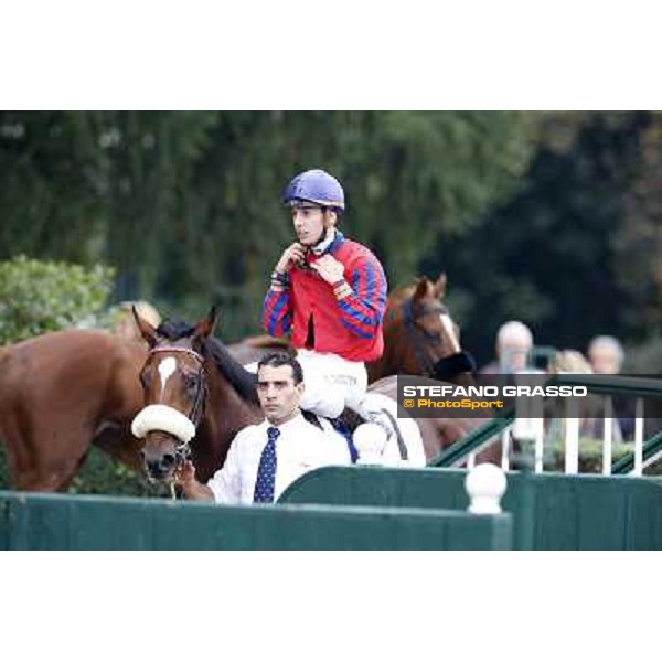 Cristian Demuro on Altroquando wins the Premio Città di Nioceto Milan, San Siro racecourse,12 ottobre 2014 photo Stefano Grasso/Trenno srl