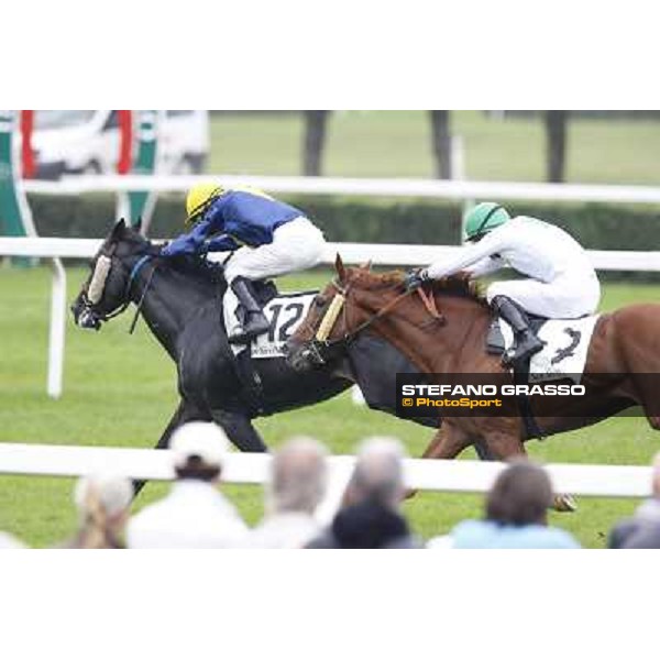 Mario Esposito on Stregatto wins the Premio UNPCPS Milan, San Siro racecourse,12 ottobre 2014 photo Stefano Grasso/Trenno srl