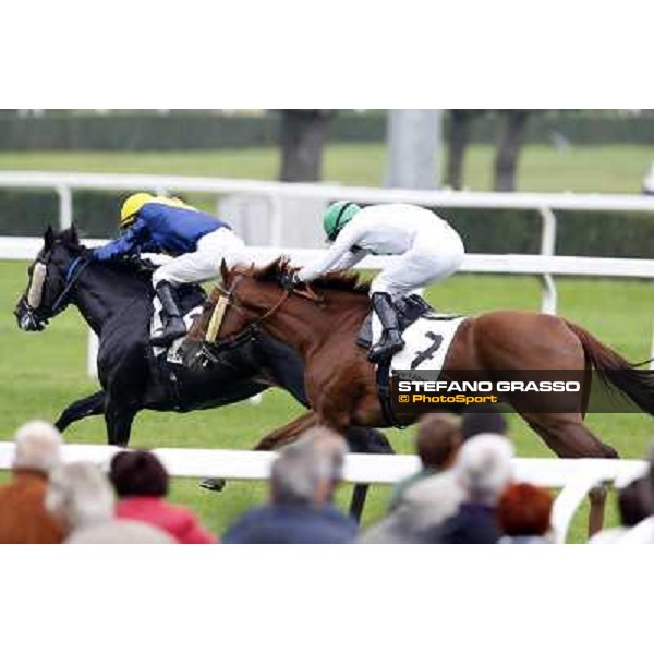 Mario Esposito on Stregatto wins the Premio UNPCPS Milan, San Siro racecourse,12 ottobre 2014 photo Stefano Grasso/Trenno srl