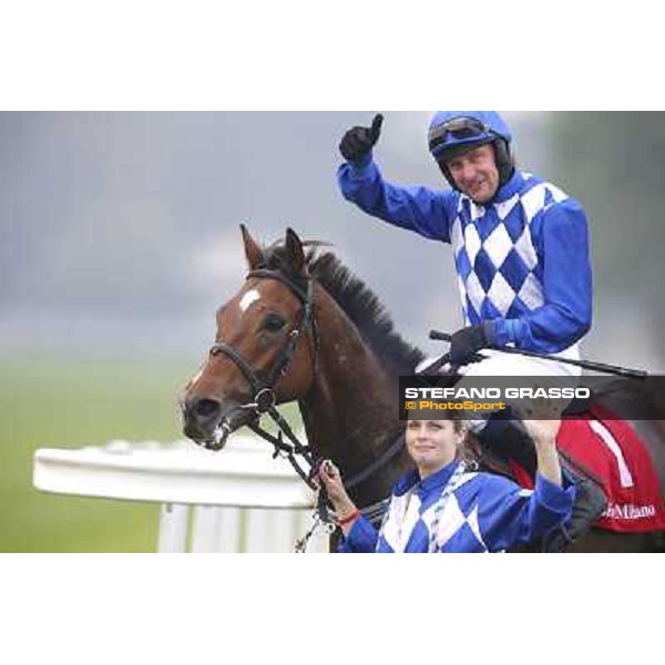Jan Faltejsek on Brog Deas wins the Gran Corsa Siepi di Milano Milan,San Siro racecourse 19th october 2014 ph.Stefano Grasso/Trenno srl