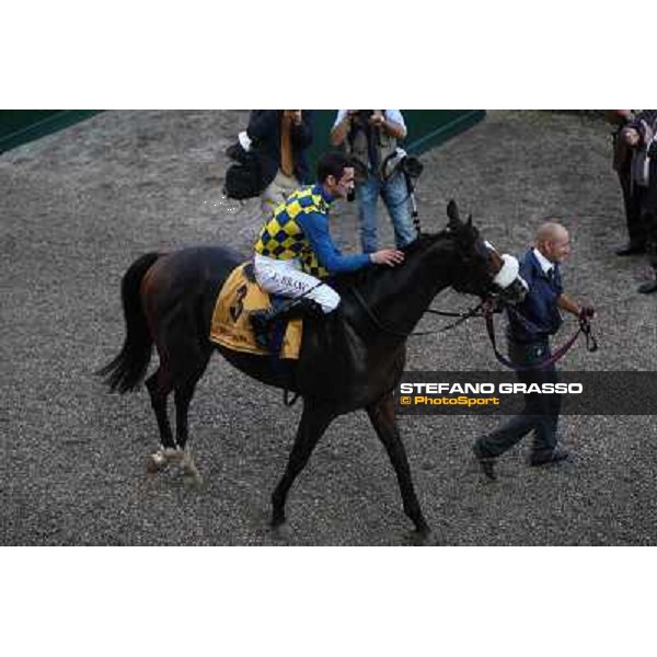 Gran Premio del Jockey Club Fabio Branca,Dylan Mouth,Felice Villa and Stefano Botti Milano,San Siro racecourse 19 otct.2014 photo Domenico Savi/Grasso/Trenno srl