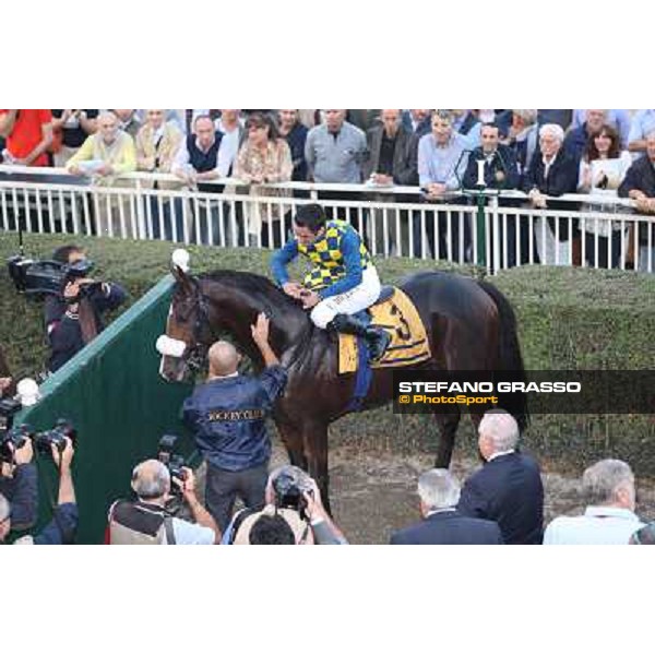 Gran Premio del Jockey Club Fabio Branca,Dylan Mouth,Felice Villa and Stefano Botti Milano,San Siro racecourse 19 otct.2014 photo Domenico Savi/Grasso/Trenno srl