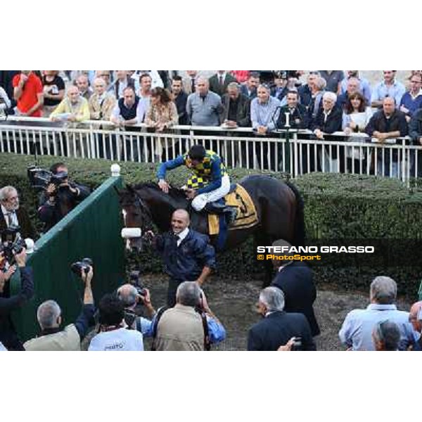 Gran Premio del Jockey Club Fabio Branca,Dylan Mouth,Felice Villa and Stefano Botti Milano,San Siro racecourse 19 otct.2014 photo Domenico Savi/Grasso/Trenno srl