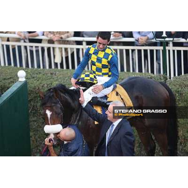 Gran Premio del Jockey Club Fabio Branca,Dylan Mouth,Felice Villa and Stefano Botti Milano,San Siro racecourse 19 otct.2014 photo Domenico Savi/Grasso/Trenno srl