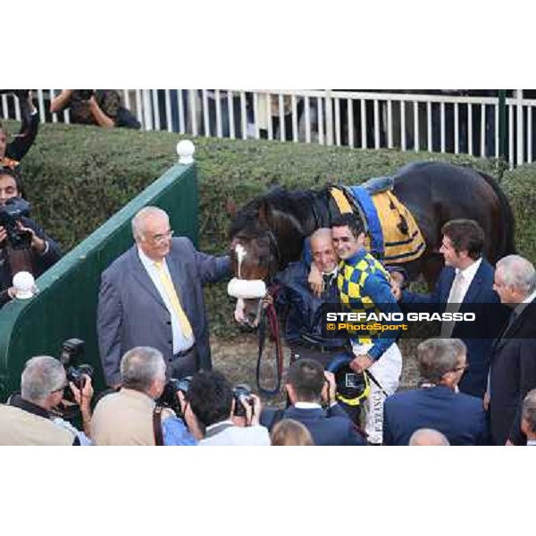 Gran Premio del Jockey Club Fabio Branca,Dylan Mouth,Felice Villa and Stefano Botti Milano,San Siro racecourse 19 otct.2014 photo Domenico Savi/Grasso/Trenno srl