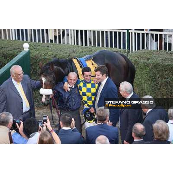 Gran Premio del Jockey Club Fabio Branca,Dylan Mouth,Felice Villa and Stefano Botti Milano,San Siro racecourse 19 otct.2014 photo Domenico Savi/Grasso/Trenno srl