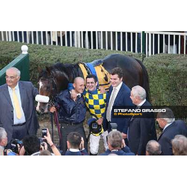 Gran Premio del Jockey Club Fabio Branca,Dylan Mouth,Felice Villa and Stefano Botti Milano,San Siro racecourse 19 otct.2014 photo Domenico Savi/Grasso/Trenno srl