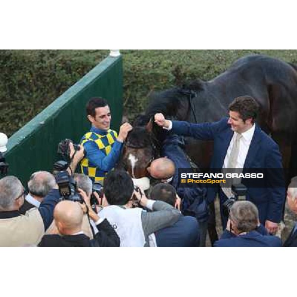 Gran Premio del Jockey Club Fabio Branca,Dylan Mouth,Felice Villa and Stefano Botti Milano,San Siro racecourse 19 otct.2014 photo Domenico Savi/Grasso/Trenno srl