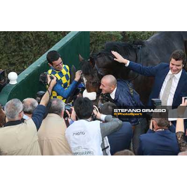 Gran Premio del Jockey Club Fabio Branca,Dylan Mouth,Felice Villa and Stefano Botti Milano,San Siro racecourse 19 otct.2014 photo Domenico Savi/Grasso/Trenno srl