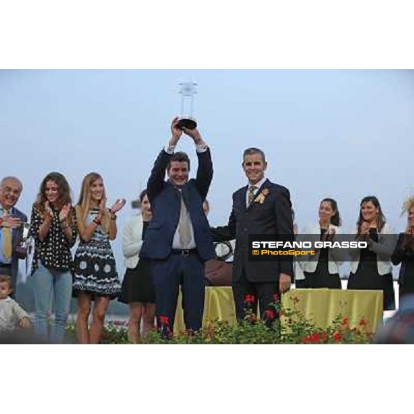 Gran Premio del Jockey Club - The prize giving ceremony Milano,San Siro racecourse 19 otct.2014 photo Domenico Savi/Grasso/Trenno srl