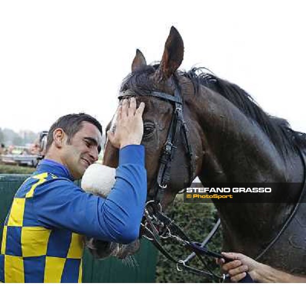 Gran Premio del Jockey Club Fabio Branca and Dylan Mouth Milano,San Siro racecourse 19 otct.2014 photo Stefano Grasso/Trenno srl