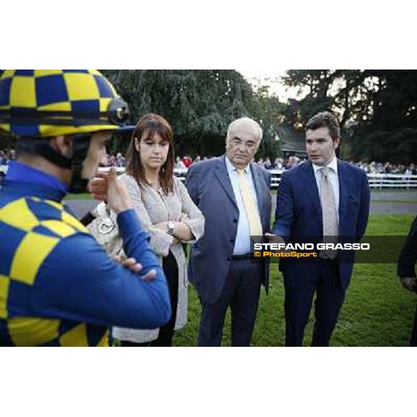 Gran Premio del Jockey Club Fabio Branca,Federica and Felice Villa,Stefano Botti Milano,San Siro racecourse 19 otct.2014 photo Stefano Grasso/Trenno srl